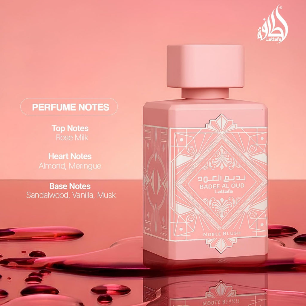 Badee Al Oud Noble Blush EDP by Lattafa 100ML
